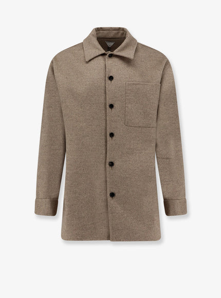 Bottega Veneta Wool And Cashmere Overshirt Sandshell