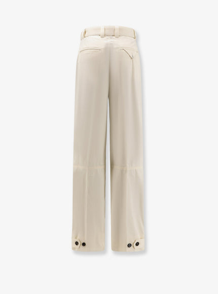 Bottega Veneta Light Cotton Trousers With Belt