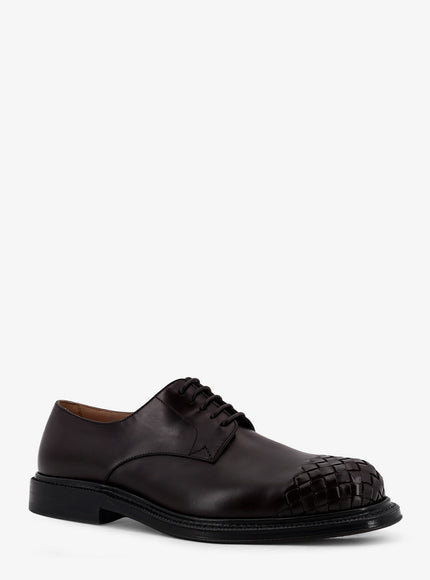 Bottega Veneta James Leather Lace-Up Shoe