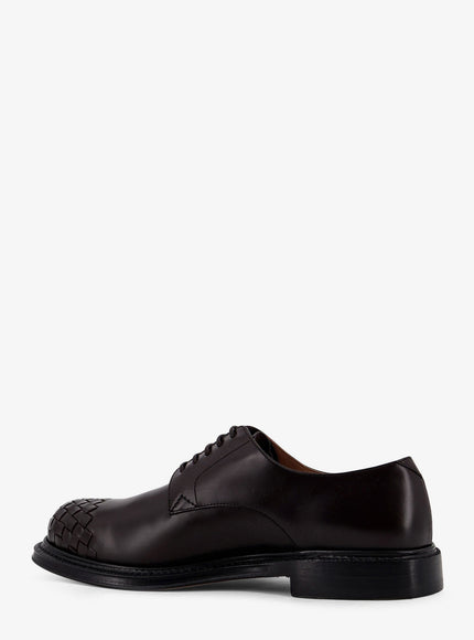 Bottega Veneta James Leather Lace-Up Shoe