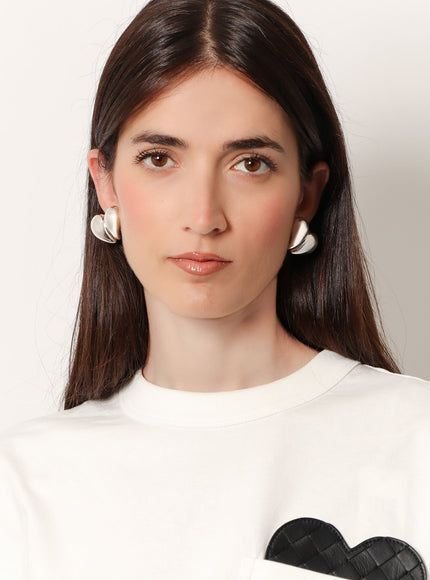 Bottega Veneta Silver Earrings