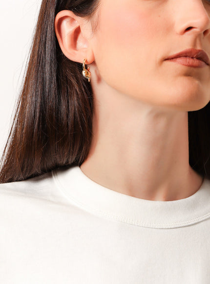 Bottega Veneta Knot Silver Earrings