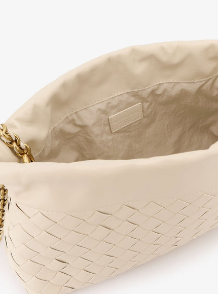 Bottega Veneta Dustbag Leather Pouch With Intrecciato Motif