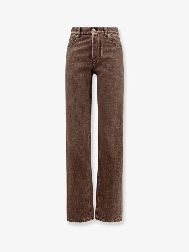 Bottega Veneta Brown Washed Boyfriend Denim Trousers Brown