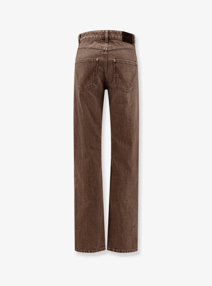 Bottega Veneta Brown Washed Boyfriend Denim Trousers
