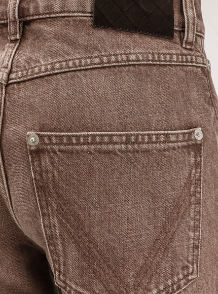 Bottega Veneta Brown Washed Boyfriend Denim Trousers