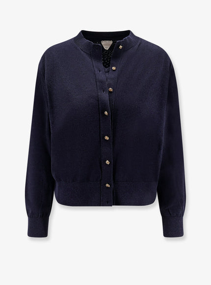Bottega Veneta Cotton Blend Twin Set Navy