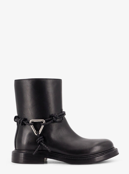 Bottega Veneta James Leather Ankle Boots Black