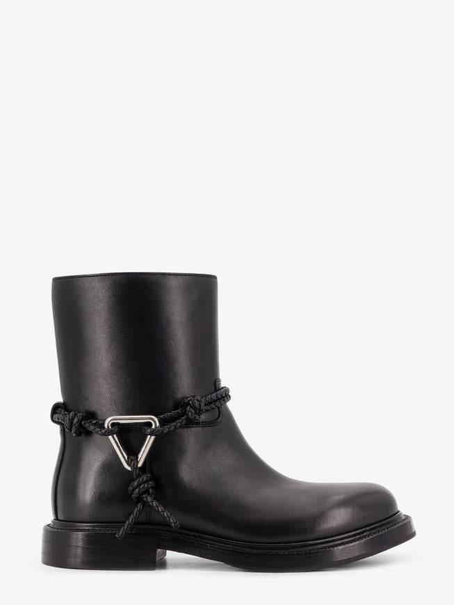 Bottega Veneta James Leather Ankle Boots Black