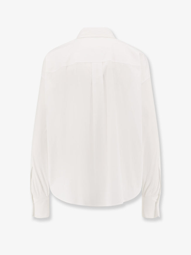 Brunello Cucinelli Cotton Blend Shirt With Monili Detail