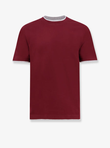 Brunello Cucinelli Cotton T-Shirt Amaranto
