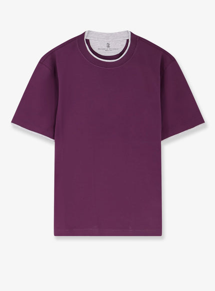 Brunello Cucinelli Cotton T-Shirt Radicchio