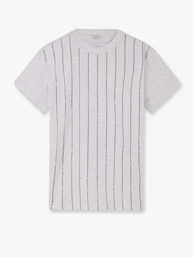 Brunello Cucinelli Cotton T-Shirt Nebbia