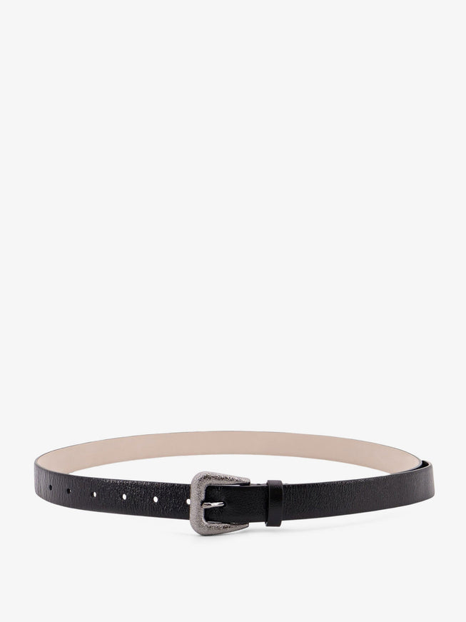 Brunello Cucinelli Leather Belt M Nero