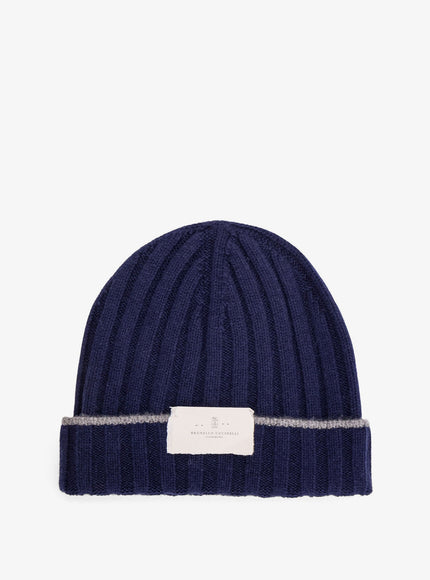 Brunello Cucinelli Beanie Cashmere Hat Deep B