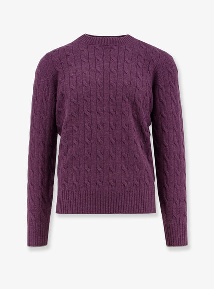 Brunello Cucinelli Cable Knit Cashmere Sweater 50 Beige