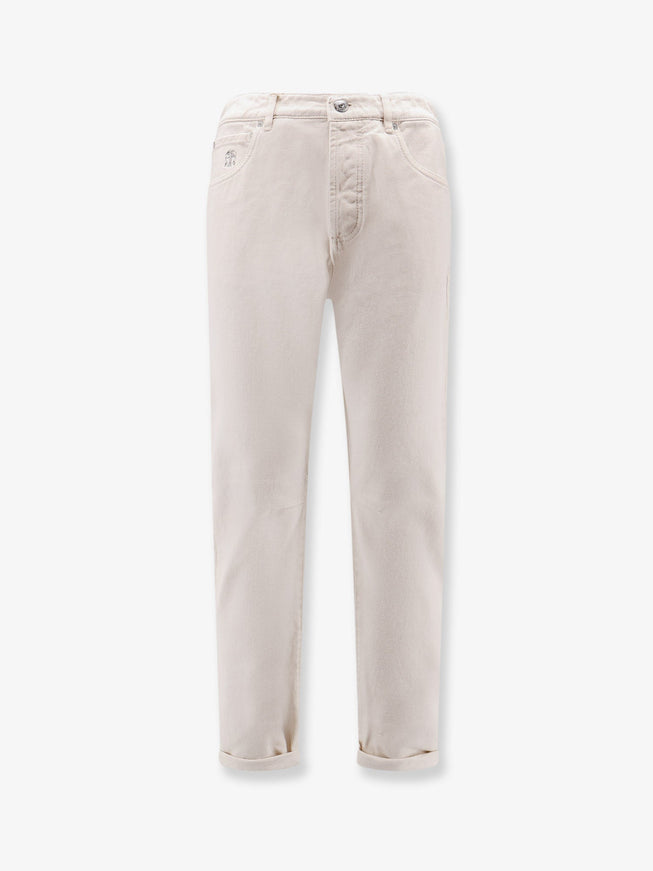 Brunello Cucinelli Canvas Trousers Panama