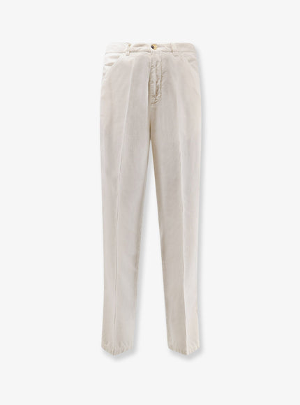 Brunello Cucinelli Corduroy Trousers Bianco