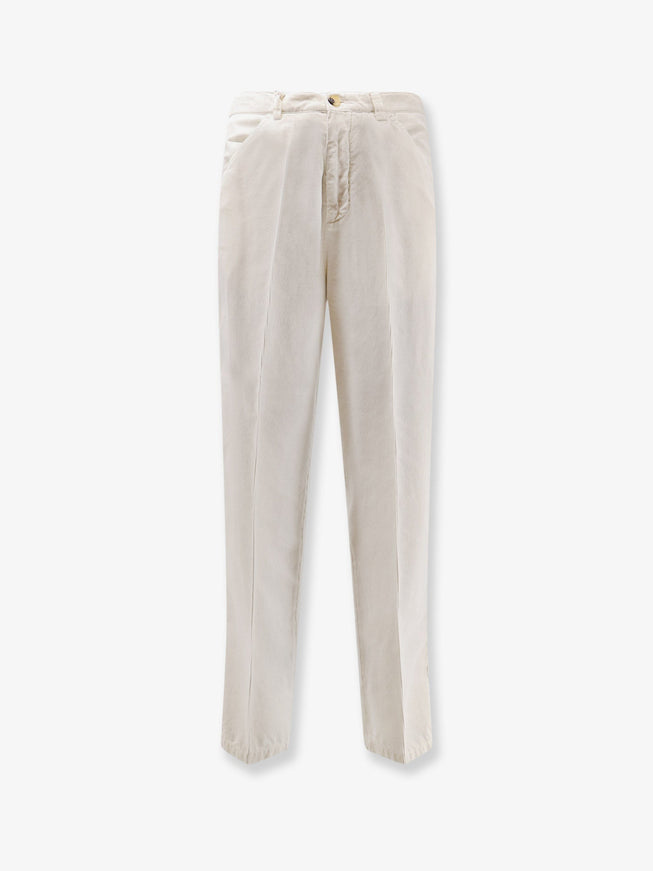 Brunello Cucinelli Corduroy Trousers Bianco