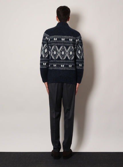 Brunello Cucinelli Alpaca Blend Cardigan With Embroideries