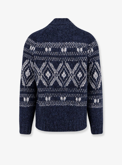 Brunello Cucinelli Alpaca Blend Cardigan With Embroideries