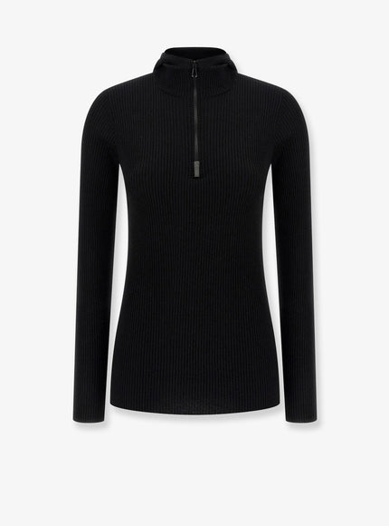 Brunello Cucinelli Cashmere Blend Turtleneck Sweater Nero