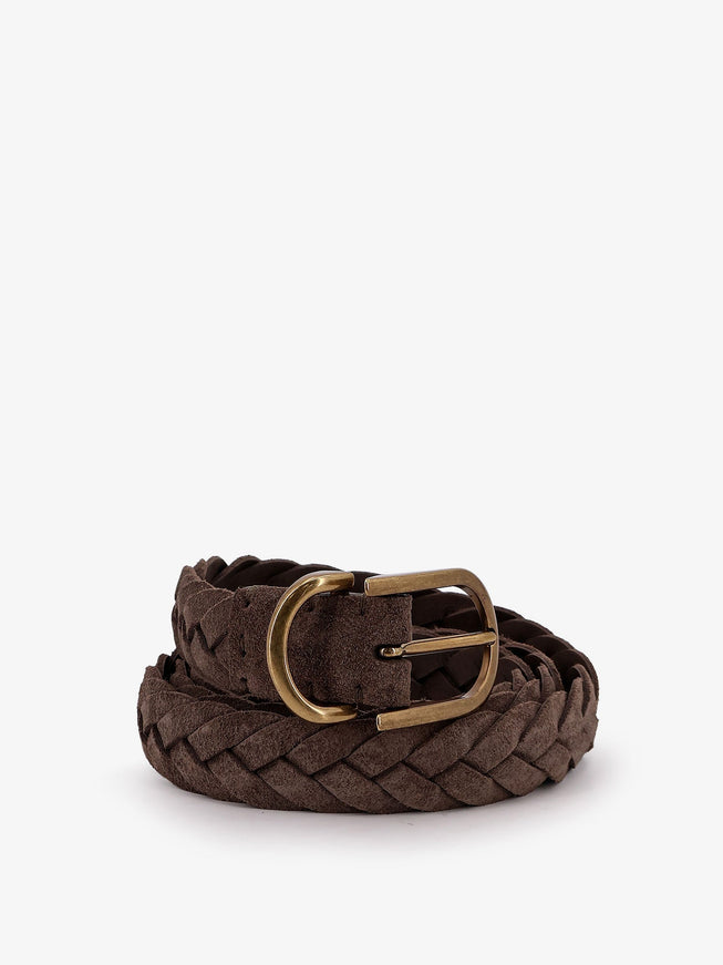 Brunello Cucinelli Suede Woven Belt