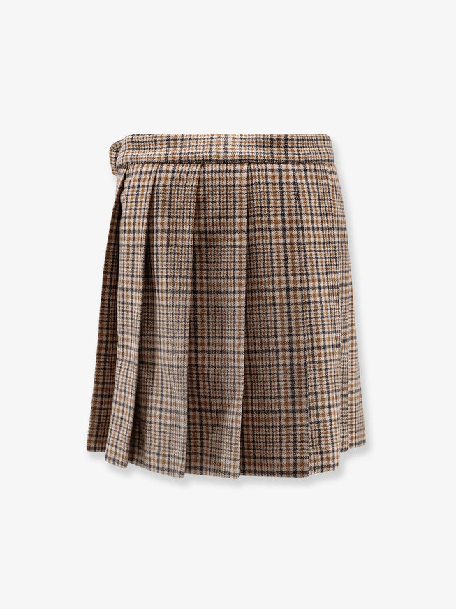Brunello Cucinelli Madras Virgin Wool Kilt