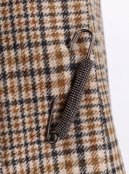 Brunello Cucinelli Madras Virgin Wool Kilt