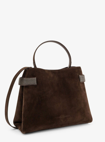 Brunello Cucinelli Suede Shoulder Bag