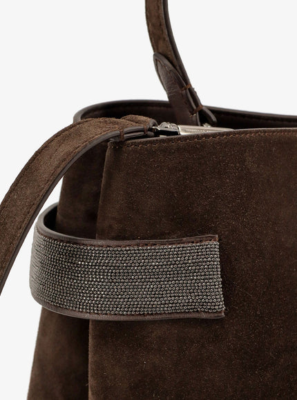Brunello Cucinelli Suede Shoulder Bag