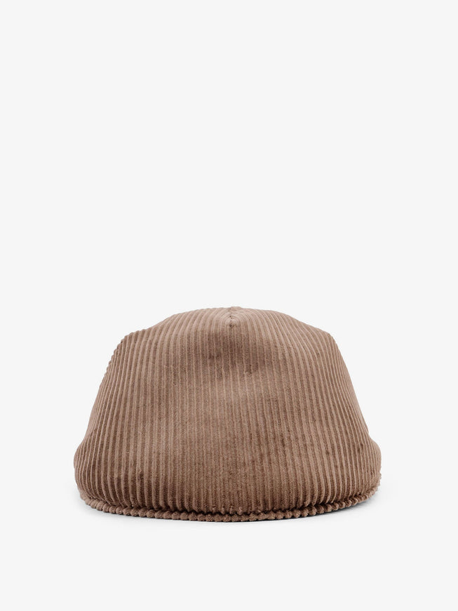 Brunello Cucinelli Corduroy Coppola Hat Legno
