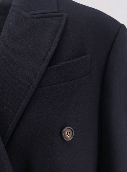 Brunello Cucinelli Double-Breasted Wool Coat