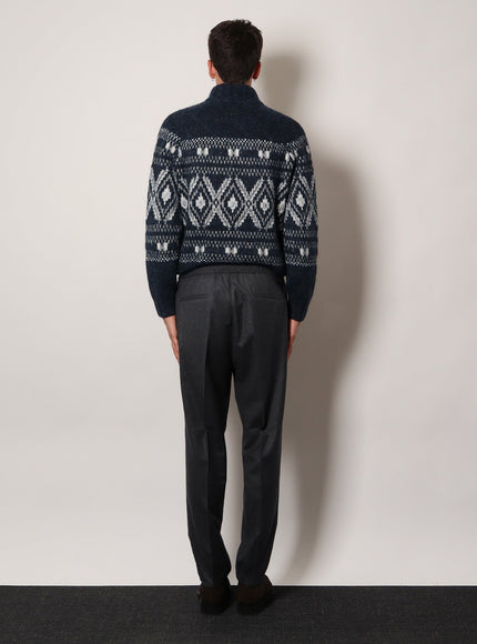 Brunello Cucinelli Virgin Wool Trousers With Drawstring