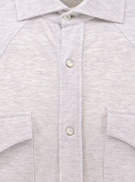 Leisure fit linen and cotton shirt - BRUNELLO CUCINELLI Leisure fit linen and cotton shirt - BRUNELLO CUCINELLI
