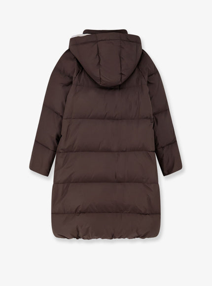 Brunello Cucinelli Nylon And Cotton Long Down Jacket