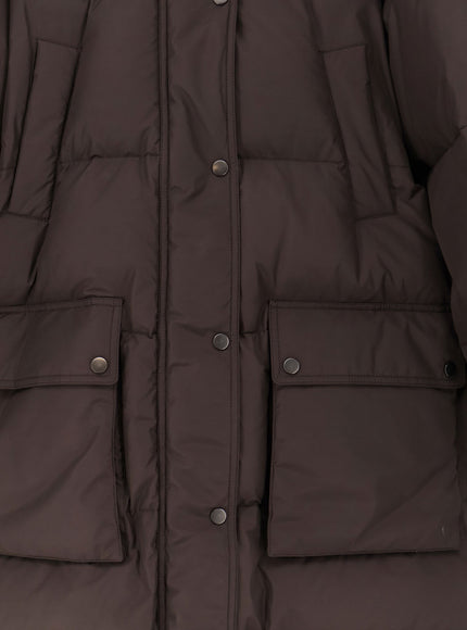 Brunello Cucinelli Nylon And Cotton Long Down Jacket