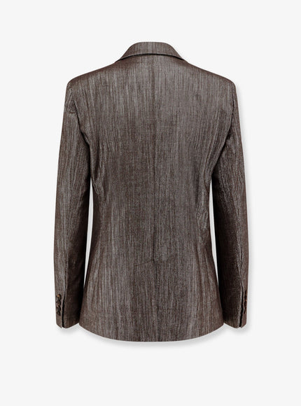 Brunello Cucinelli Single-Breasted Lurex Fabric Blazer