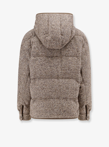 Brunello Cucinelli Reversible Wool And Silk Down Jacket