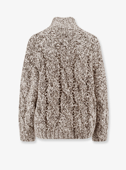 Brunello Cucinelli Wool And Cashmere Turtleneck Sweater With Sequins