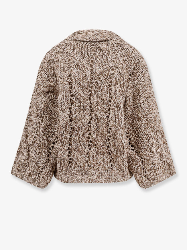 Brunello Cucinelli Wool And Cashmere Cardigan With Sequins