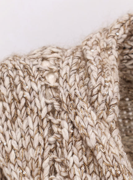 Brunello Cucinelli Wool And Cashmere Cardigan With Sequins