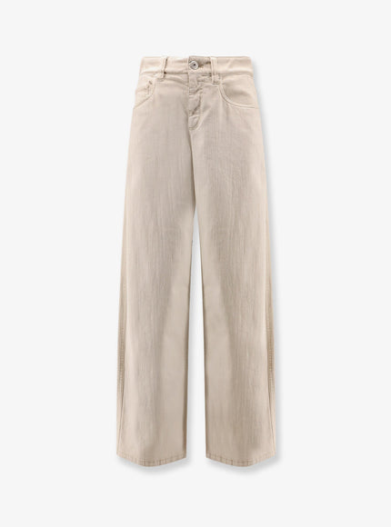 Brunello Cucinelli The Loose Barrel Jean Denim Trousers Warm White