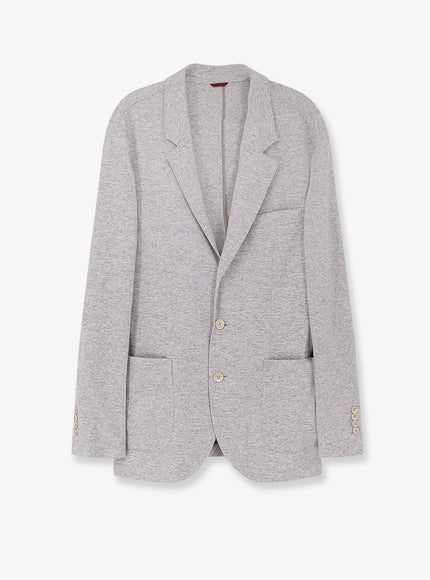 Brunello Cucinelli Mélange Cashmere Blazer Perla