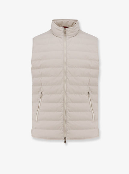 Brunello Cucinelli Padded Sleeveless Jacket Ghiaccio