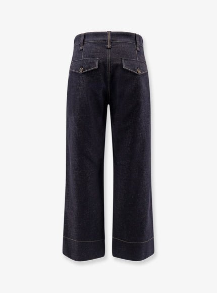Brunello Cucinelli The Sartorial Square Jeans With Contrasting Stitiching