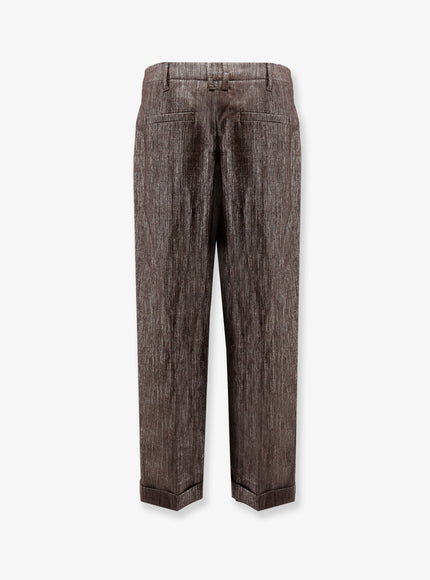 Brunello Cucinelli Trousers With Lurex Effect