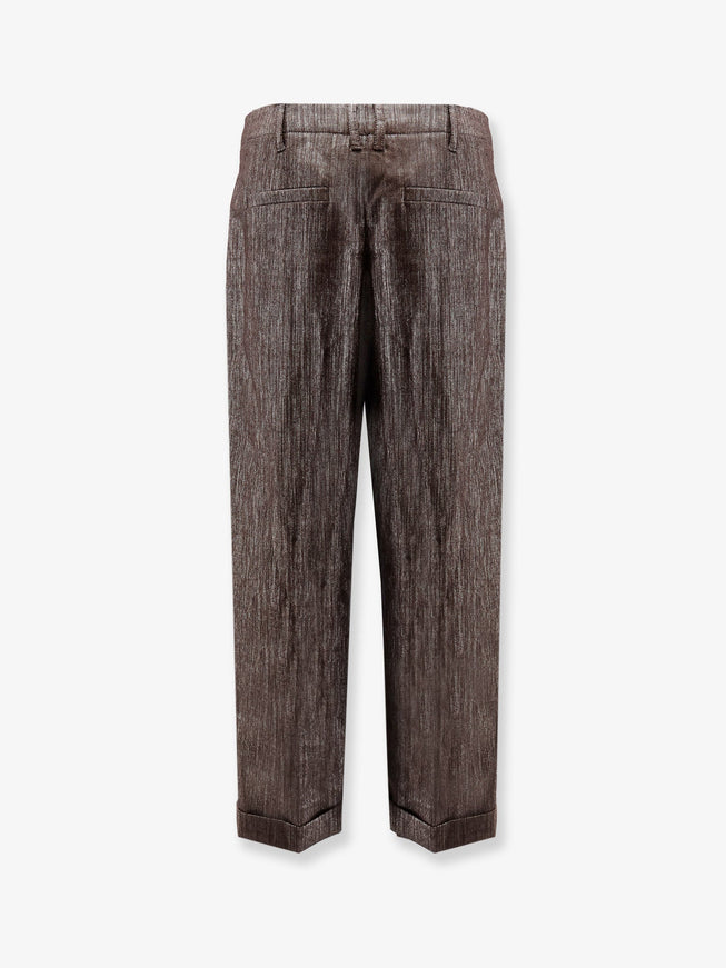 Brunello Cucinelli Trousers With Lurex Effect