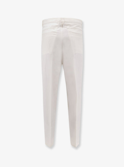 Brunello Cucinelli Cotton And Linen Trousers