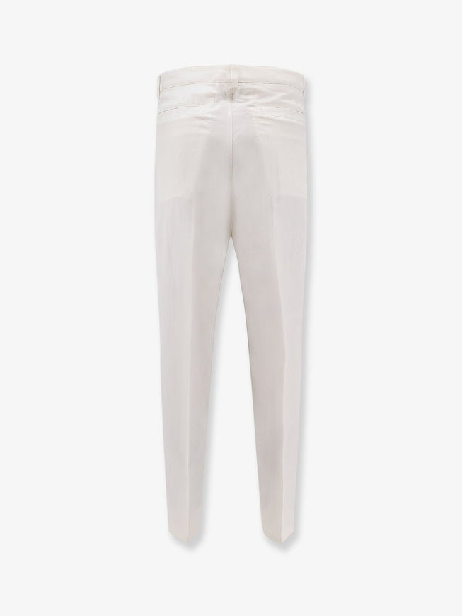 Brunello Cucinelli Cotton And Linen Trousers